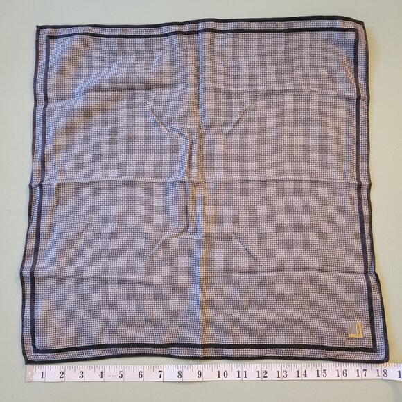 3 Designer Handkerchief Bundle Dunhill Ungaro Renoma Paris 18-19" - Picture 7 of 8